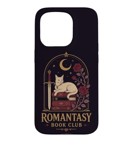 Moonlit Romantasy Book Club Reader �L�ƃo���̃o�C�u �X�}�z�P�[�X iPhone 15 Pro �p