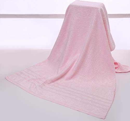 Home Bath Towel 100% Bamboo Fiber Fade-Resistant Super Soft And High Absorbent,2 Bath Towels,2 Hand Towels,2 Wash Clothes.petal Pink #TOP1