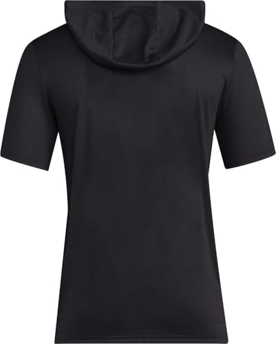 adidas Program Mens Short Sleeve Hoodie L Black-white2
