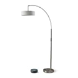 Adesso Smart Home Compatible with Alexa Circadian LED Arc Lamp with Smart Switch, with Echo Dot (3rd gen), A Certified for Humans Device
