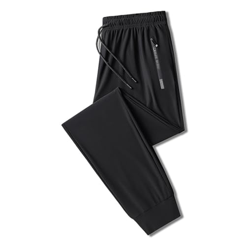 ZGSYH Stretch Active Pants,2024 Unisex Ultra Stretch Quick Drying Pants with Zip Pockets,Fast Dry Stretch Pants Light and Thin,Wrinkle-Resistant,Breathable (Color : Black1, Size : XXX-Large)