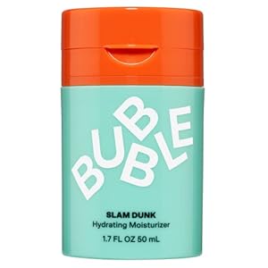 Bubble Skincare Slam Dunk Face Moisturizer – Hydrating Face Cream for Dry Skin Made with Vitamin E + Aloe Vera Juice for a Glowing Complexion – Skin Care with Blue Light Protection (50ml)