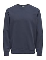 ONLY & SONS Herren Onsceres Crew Neck Noos, Blue Nights, L EU