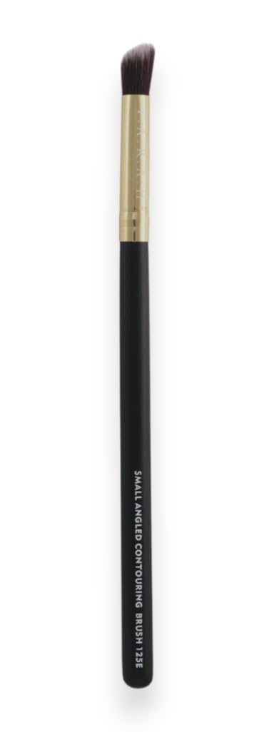 F.A.R.A.H® Small Angled Contouring Brush 125E – Black | Vegan, Precision Face Brush for Contouring & Blending