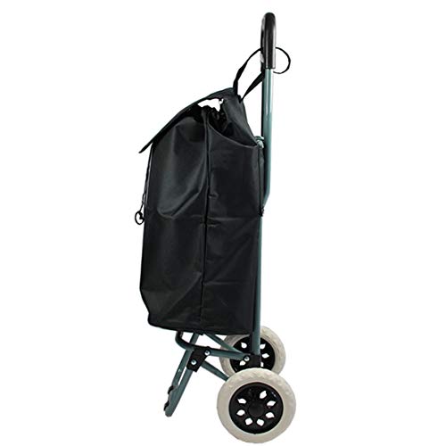 HELO Einkaufstrolley Trolley Einkaufswagen Handwagen Koffer Handgepäck Trolli Roller (Schwarz) – Bild 7
