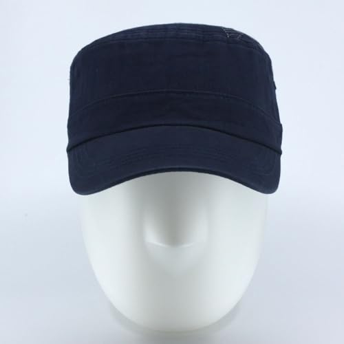 Image of The Vintage Year Heavy Stitching Washed Cotton Cadet Hat - Durable Military Baseball Cap for Men & Women, Outdoor Casual Wear