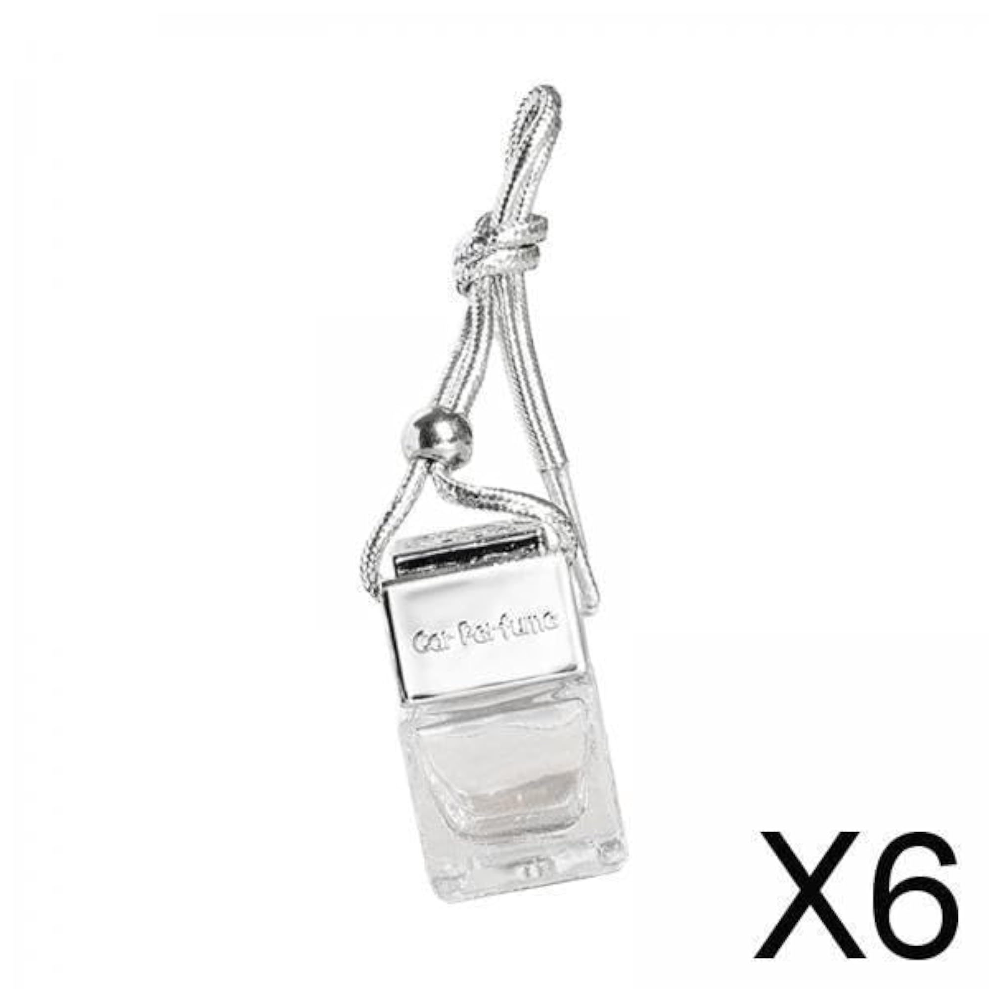 6x Empty Car Diffuser Pendant Perfume Bottle for Auto Fragrance