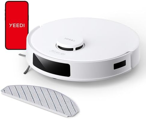 YEEDI C12 Robot Vacuum Cleaner and Mop, 8000Pa Strong Suction, Ze...