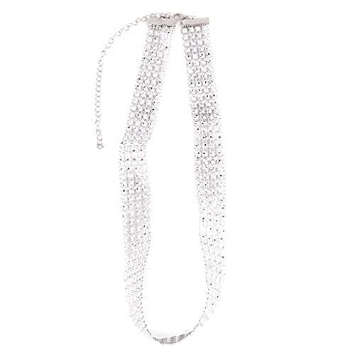 QZH Waist Chain Chic Shiny Rhinestone Crystal Leg Thigh Chain Beach Body Jewelry 2 Colors Exquisite...