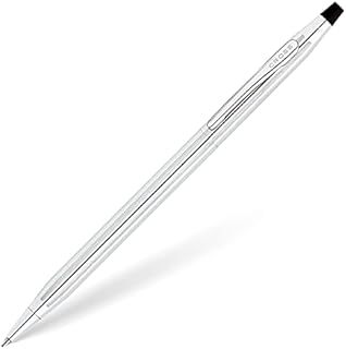 CROSS Classic Century Refillable Twist-Action Metal Ballpoint Pen, Medium Ballpoint, includes Premium Gift Box and Black Cartridge, 1 Pack, Lustrous Chrome