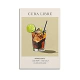 CUBA_LIBRE_2 Poster, dekoratives Gemälde, Leinwand, 