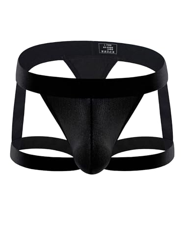 Men's Jockstrap Underwear Personalized Thong Underwear Ice Silk Strap men's lingerie