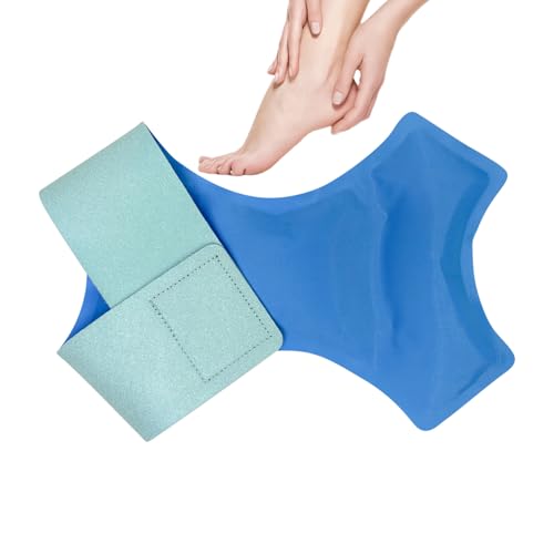 Paquete de hielo de pie de tobillo, envoltura de hielo en el tobillo - Sopa reutilizable Gel Hot and Cold Compress Wrap - Cómodo paquete de hielo de emergencia para el hogar deportivo deportivo
