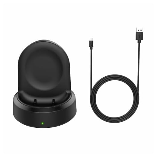 Trådlös laddare kompatibel med Samsung Galaxy Watch S5/laddningsstation för snabb och säker laddning/ABS-laddningsstation för stabilitet och hållbarhet