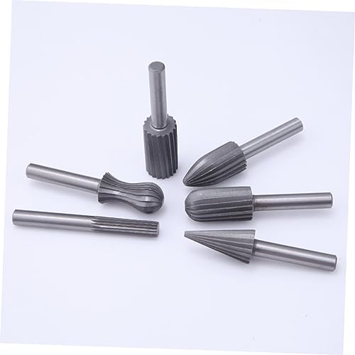 Set de 12 fresas rotativas de acero al carbono para madera miniatura 7