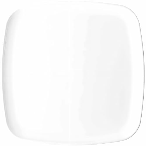 Bluesky 4156 Classic White Plastic Organic Square Tray - 12 Inch (Pack Of 2) - Stylish & Durable Party Platters thumb #1