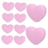 Toyvian Amortiguadores De Tenis Forma Corazón, Silicona Rosa, 10 Piezas, Reductor De Impactos para Raquetas De Tenis, Accesorio De Amortiguación para Niños y Entrenamiento En Cancha