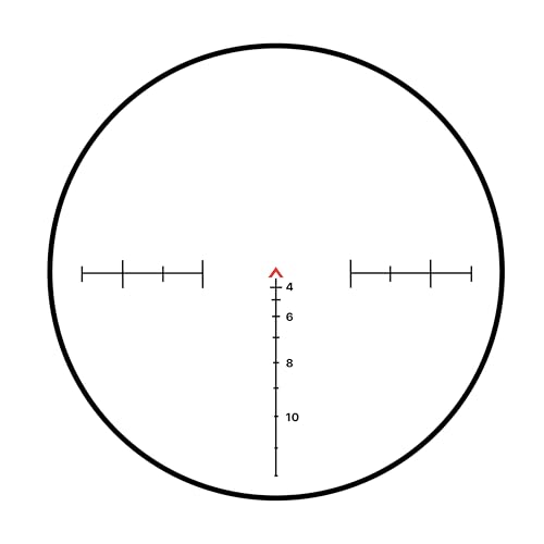 Cosmic Tactical Saturn 2.0 4x32 Tactical Rifle Scope, Red Chevron, BDC .223/5.56, with Removable Picatinny Rail (Black/Red Chevron)