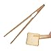 SIOPPKIK Pince de Cuisson en Bambou, 17.8Pince Grille Pain Anti-Adhérent Écologique pour Cuisson Pain grillé Barbecue Buffet