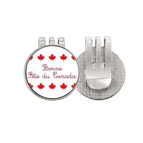 Marqueur de balle de golf aimanté accessoire green Canada Day