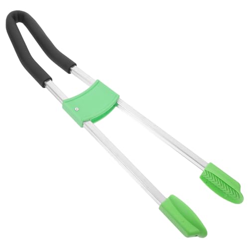 SUPVOX Pinza Basura Aluminio Resistente Recogedor Basura Portátil Herramienta Agarre Larga Fácil Uso Recogida Exterior