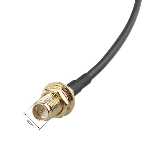 Futheda 2PCS RP-SMA Male to RP-SMA Female WiFi Antenna Extension Cable Bulkhead Mount RG174 Coaxial Cable 1m/3 feet for WiFi Router Gateway FPV Antenna Wireless Lan PCI Card IP Security Camera - Image 4