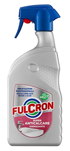 FULCRON 2563 Super Anticalcare 750 ml, Detergente Superfici, Rimuove Incrostazioni di Calcare, Rimuove Germi e Batteri, Bagno e Cucina, Superfici Brillanti