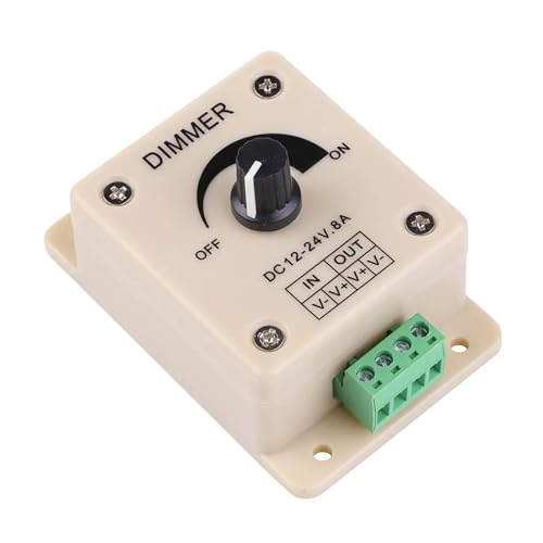 Variateur LED 12V 24V 8A pour ruban lumineux monochrome