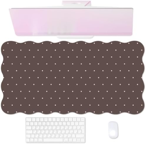 Amazon.com: AdorableWhimsy Cute Scalloped Desk Mat, Large Mouse Pad 31. ...