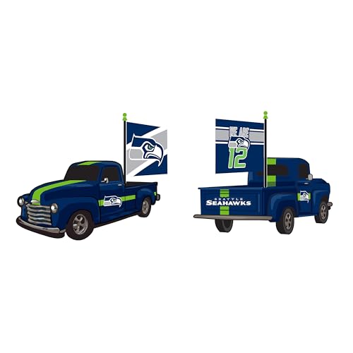NFL Seattle Seahawks Rally Truck Statue, Outdoor Garden or Indoor Fan Décor, Sports Fan Collectible Figurine