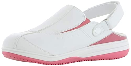 Oxypas Medilogic Iris Slip-resistant, - Sabots de soins infirmiers antistatiques - Blanc (fux) - 39 EU