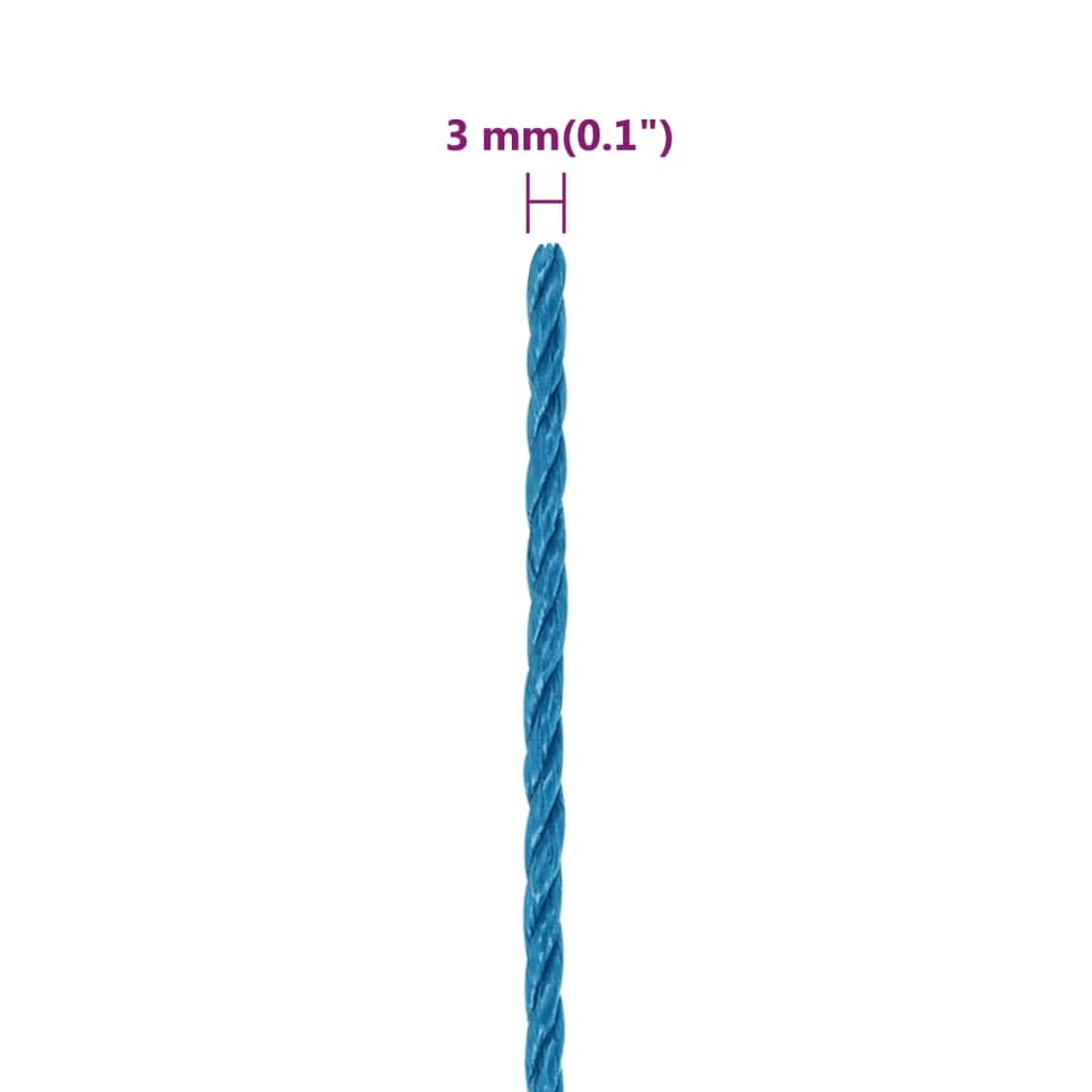 Mangloder - Corda da lavoro in polipropilene, 3 mm di spessore, lunghezza 25 m, resistenza alla rottura 75 kg, resistente alle intemperie e galleggiante, per giardino, officina, campeggio, barca e