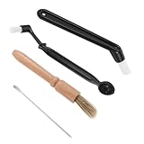 BESTOYARD Cepillo de Limpieza para Cafetera Espresso Kit de Limpieza Manual Cepillo para Molinillo y Herramienta de Cuchara para Cafeteras Expreso