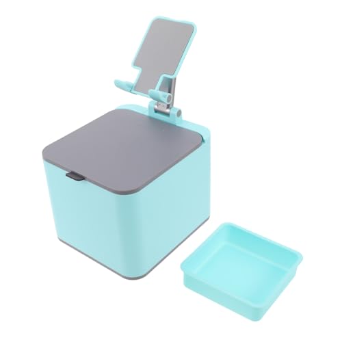 Caneca de basura compacta con porta teléfono
