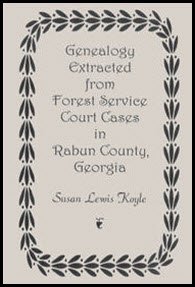 Paperback Genealogy Extracted from Forest Service Court Cases in Rabun County, Georgia Book