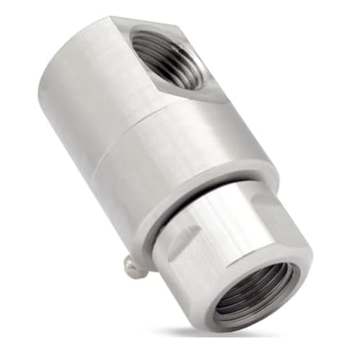 Reinscer 5024-Ni-AL FXF Enrouleur de tuyau 1/2 articulation pivotante en acier haute performance avec graisseur pour passages rotatifs industriels, durable