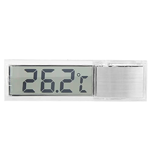 LIYJTK Thermomètre pour Aquarium, 3D LCD électronique Transparent Numérique pour Aquarium Thermomètre D'aquarium Mesure de la Température De l'eau Marine