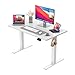 JUMMICO HöHenverstellbarer Schreibtisch Standing Desk Elektrischer Schreibtisch Höhenverstellbar mit Memory-Funktion 100 x 60 cm,Weiß
