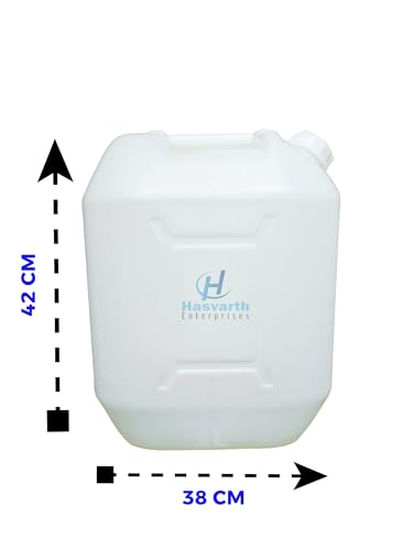 Image of Original Strong & Heavy 35 Litres Water /Petrol /Diesel white dispenser Can For all travels, generators, jeep, cars, lorry and other vehicles