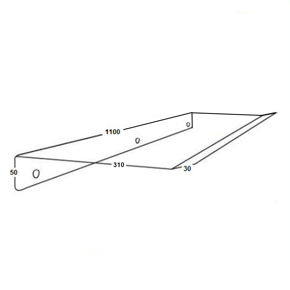 3S SuperSamaStore Deflettore Aria per Split Condizionatore, 110 x 31 x 5 cm | Barriera Ripara-Aria per Bocchetta Climatizzatore, Paravento a Muro per Evitare Getto Diretto, Universale, Trasparente