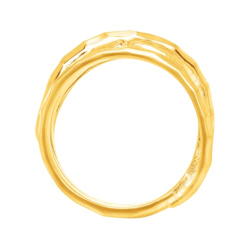 Silpada 'Wrapped Up' Overlapping Textured Band Ring In 18K Gold-Plated Sterling Silver, Size 7, Size 7 #TOP2