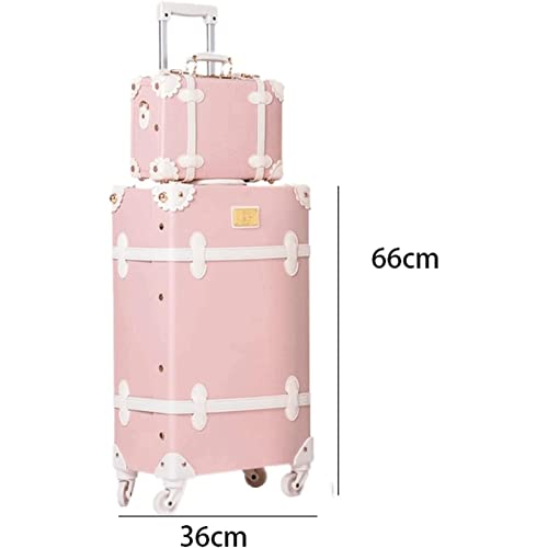 Durable Vintage Cabin Luggage Light and Safe PU Leather Rolling Luggage Set Suitcase Wheel Trolley Multifunctional Partition Handbag Carry On2