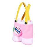 VILLCASE Bolsa de Obsequio Forma de Pantalón Rosa para Dulces de Pascua, Bolsa de Tela para Almacenar Chocolates y Mints en Fiestas de Pascua