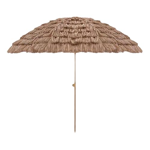 Parasol de jardin en paille imperméable et pliable pour une protection solaire efficace