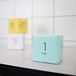 mooas Cube Timer (Mint), Flip Timer Productivity Timer, Time Management, Block Timer Kids Cube Timer Kitchen Timer Desk Timer for Studying Workout Classroom 1, 3, 5, 10 min Timer Setting - Image 3