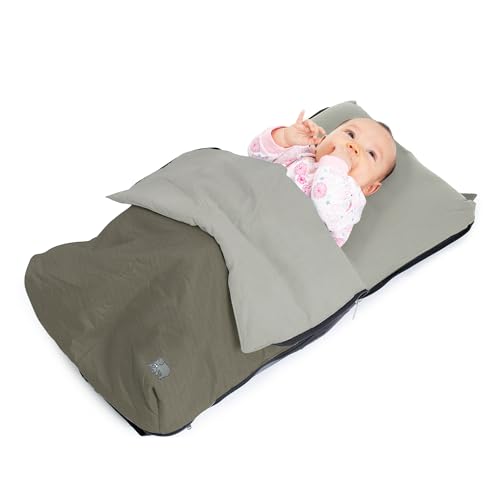 Deryan Air Traveller - Lit de Voyage bébé avec Matelas - Lit bébé pour Avion et Voyage - Lit de Voyage pour bébé (Avion) - 2 en 1 - Chaise et lit - avec...