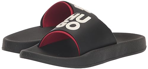 Image of HUGO Men's Stacked Logo Slide Sandal