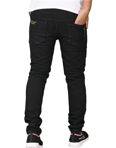 Image of Men's Slim Fit Mid-Rise Stretchable Denim Jeans Casual and Office Wear Soft Cotton Blend Comfortable Trendy Jeans