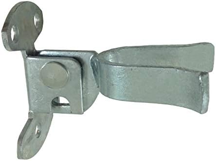 Wall Mount (Flat Back) Fork Gate Latch - Use for 1-5/8" Gate Frames, Easily Mounts to Wooden Gate Post or Wall with Screws or Lag Bolts - Gate Latch Hardware