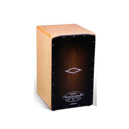 CAJON RUMBERO - Pepote (Jaleo) Colores (Tapa Marron) (28,5 x 29 x 47 Cm.)